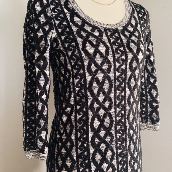 Anthropologie MOTH grey knit pullover sweater mini dress, sm/xs - Picture 4 of 9